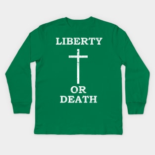 Flag carried by the United Irishmen at the Battle of Arklow Kids Long Sleeve T-Shirt